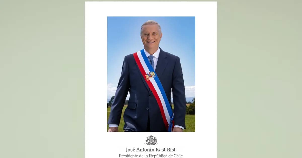 Controversia en Chile por la foto oficial de Kast y el uso de la banda presidencial