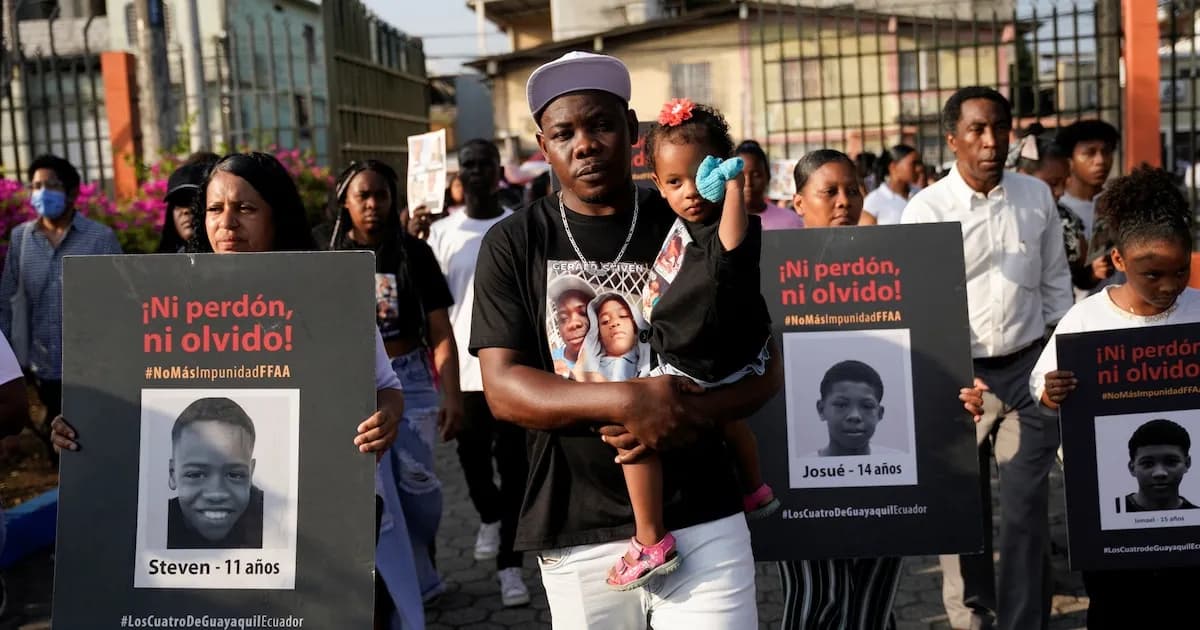 Familias de Guayaquil exigen disculpas del ministro de Defensa por caso de desaparición