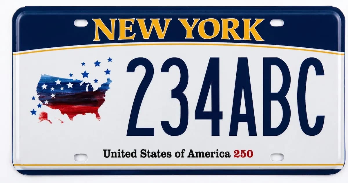 Nueva York presenta la matrícula conmemorativa América 250 por su aniversario