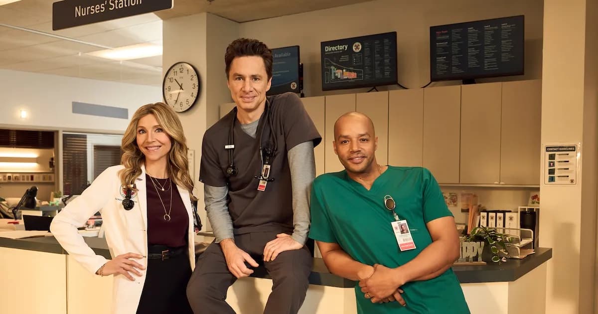 Scrubs regresa con su elenco original y nuevos desafíos en el hospital Sacred Heart