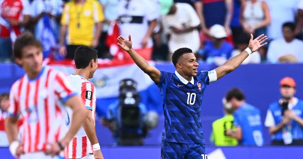 Francia avanza a cuartos tras vencer a Paraguay con un gol de Mbappé