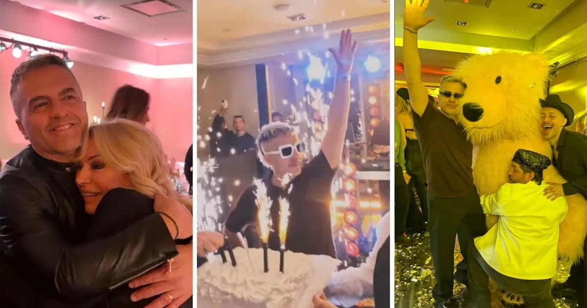 Ángel de Brito festejó sus 50 años con una deslumbrante celebración en Puerto Madero