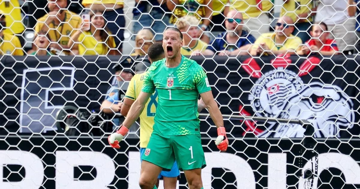 Nyland, el héroe noruego que frustró a Brasil y llevó a su selección a cuartos de final
