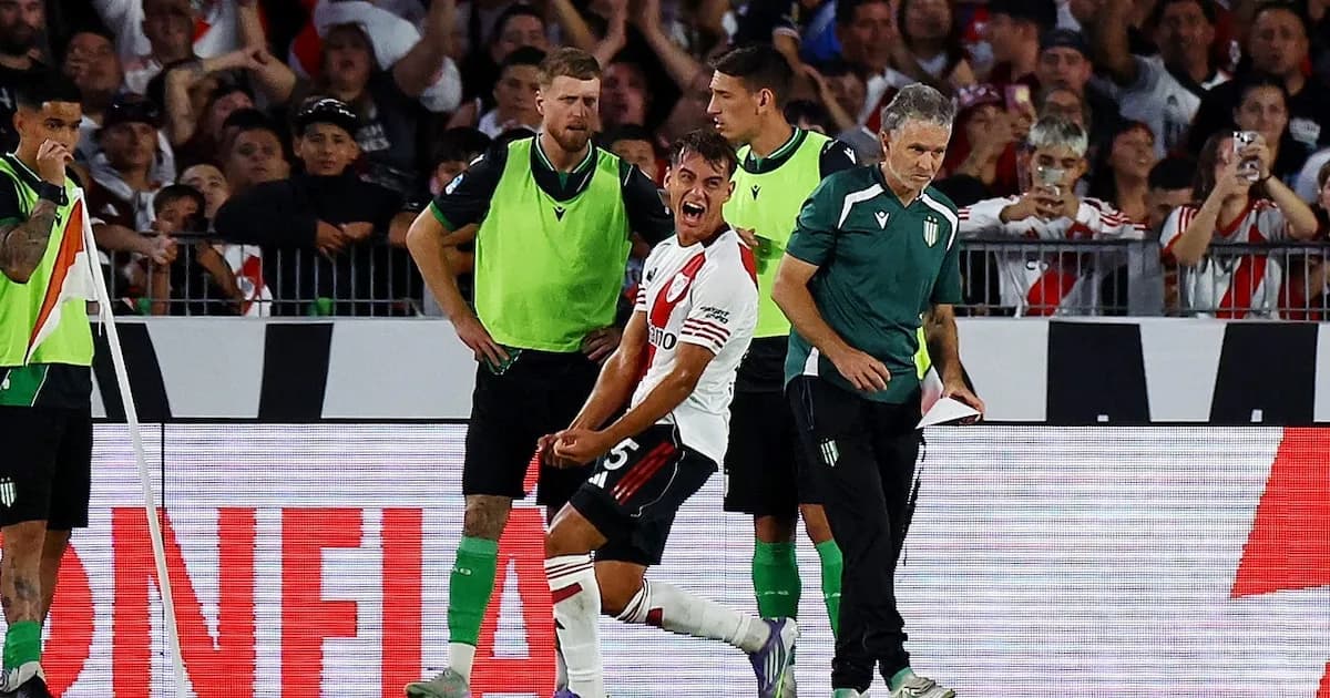 Joaquín Freitas, la joven promesa de River Plate, anota su primer gol en Primera División
