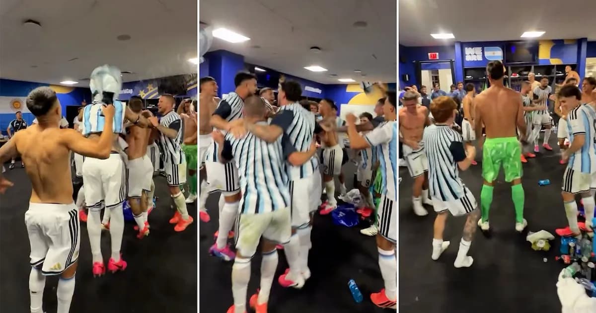 Euforia en el vestuario: la celebración de la selección argentina tras la victoria sobre Egipto