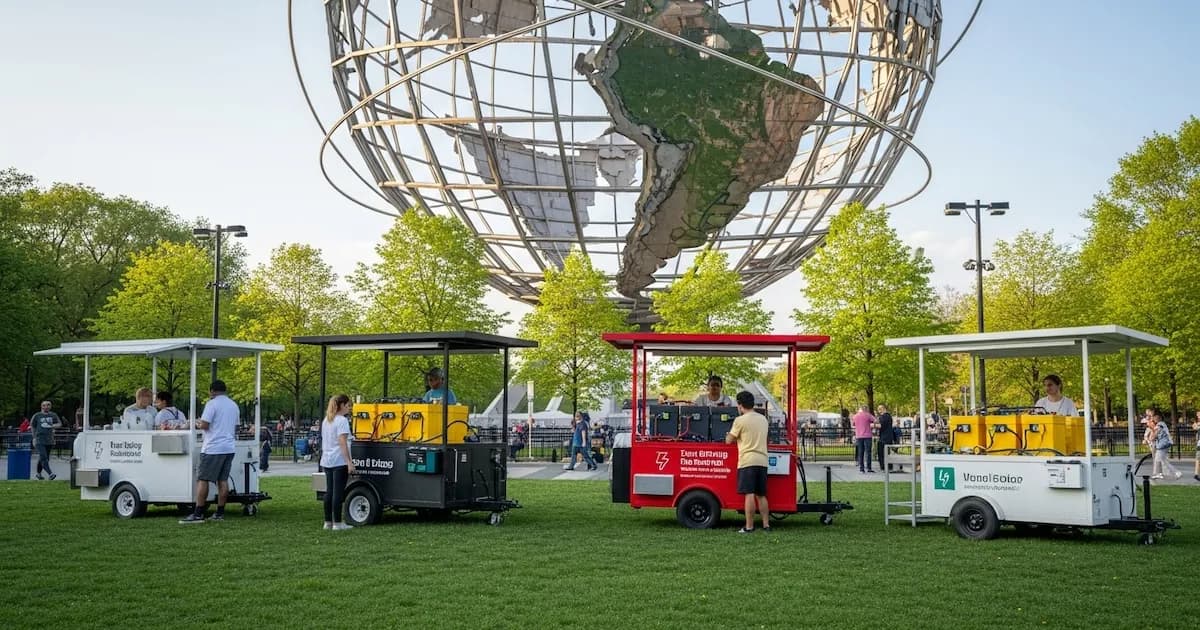 Nueva York lanza un plan para electrificar carritos de comida en Queens