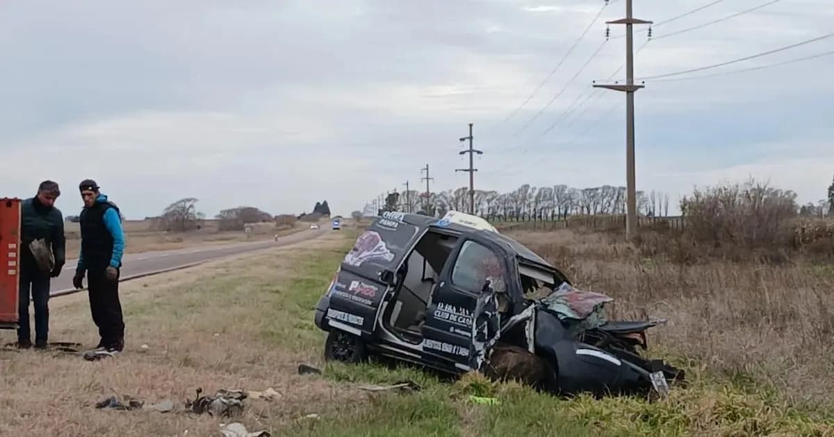 Trágico accidente en La Pampa: un joven pierde la vida tras colisión frontal