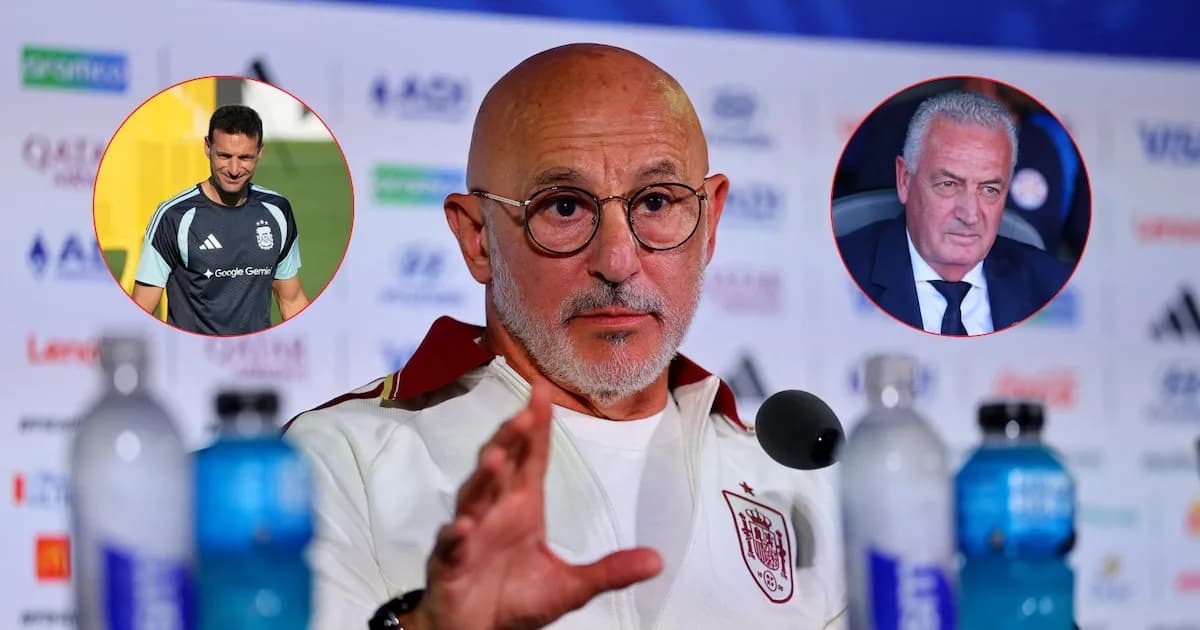 Luis de la Fuente elogia a Scaloni y Alfaro en la previa del duelo ante Bélgica