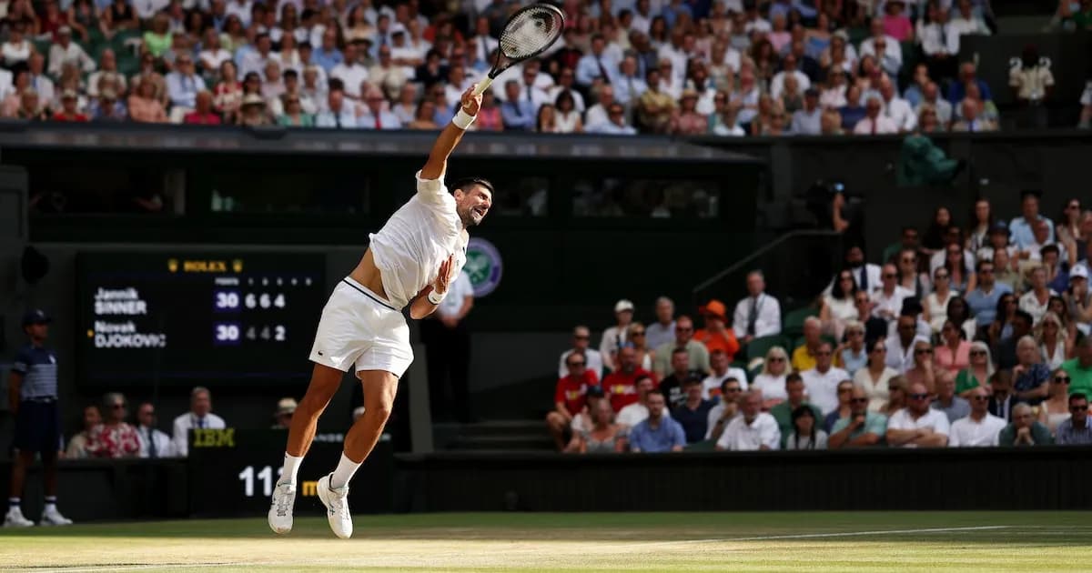 Jannik Sinner elimina a Novak Djokovic y avanza a la final de Wimbledon