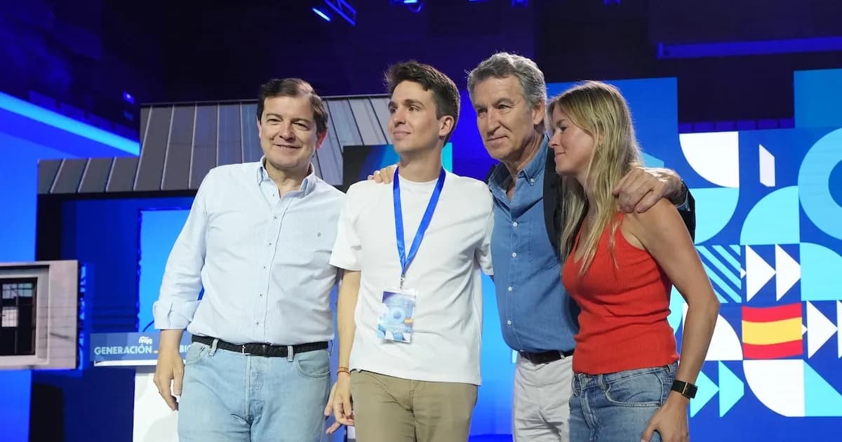 Feijóo invita a la juventud a liderar el cambio ante un gobierno fallido