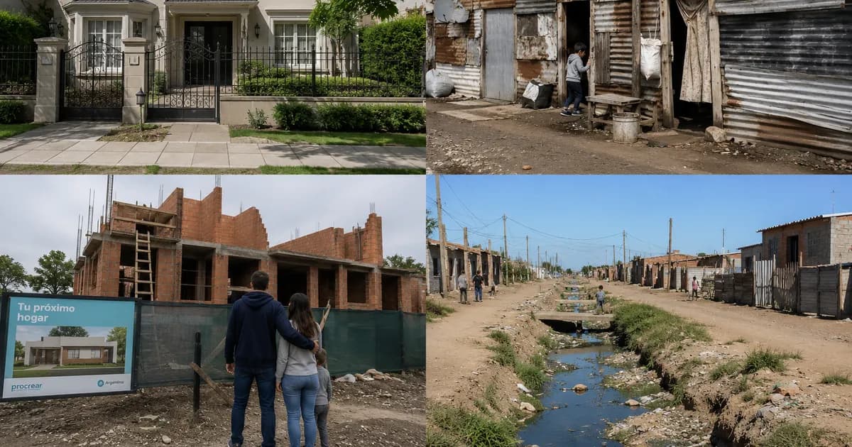 Crisis de vivienda en Argentina: 1,7 millones de casas necesarias y 5,7 millones de hogares afectados