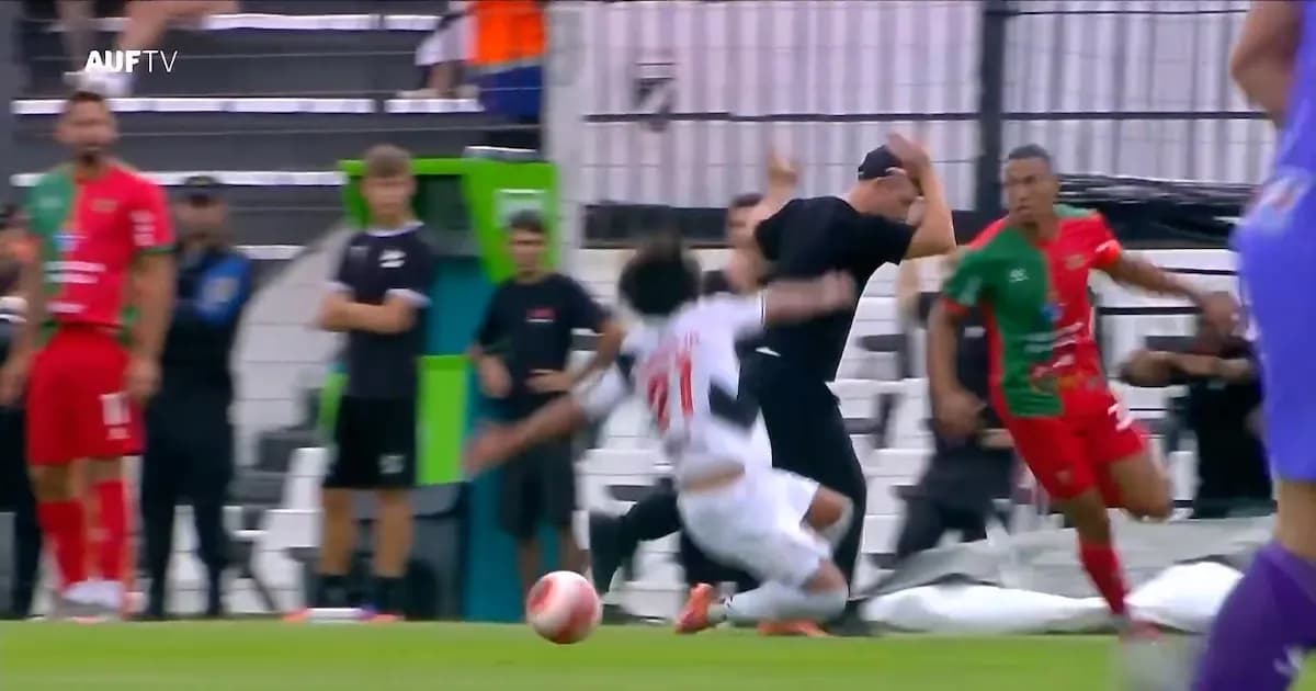 Polémica en el fútbol uruguayo: Gol anulado a Boston River por error del árbitro