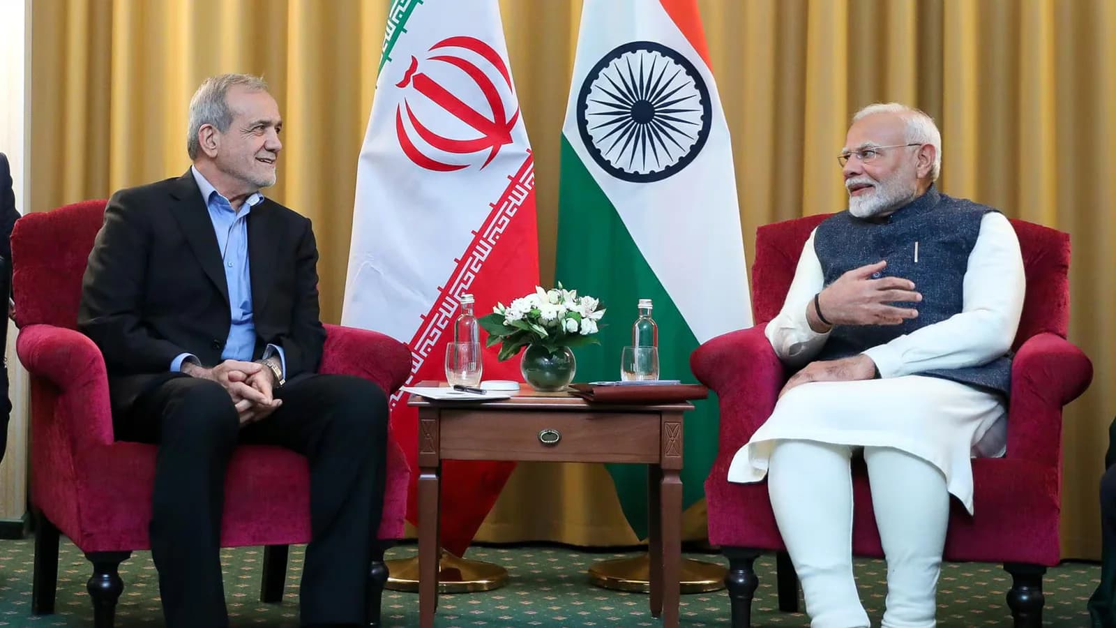 Pezeshkian pidió a India coordinar acciones frente a las sanciones de Estados Unidos