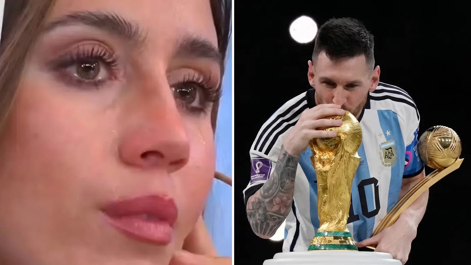 Morena Beltrán lloró al hablar del retiro de Messi de la Selección