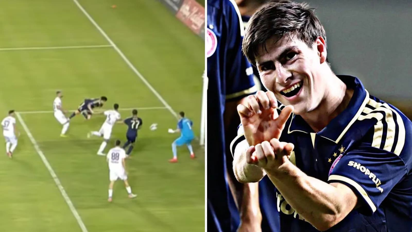 Armando “Hormiga” González marcó su primer gol en Europa con Olympiacos