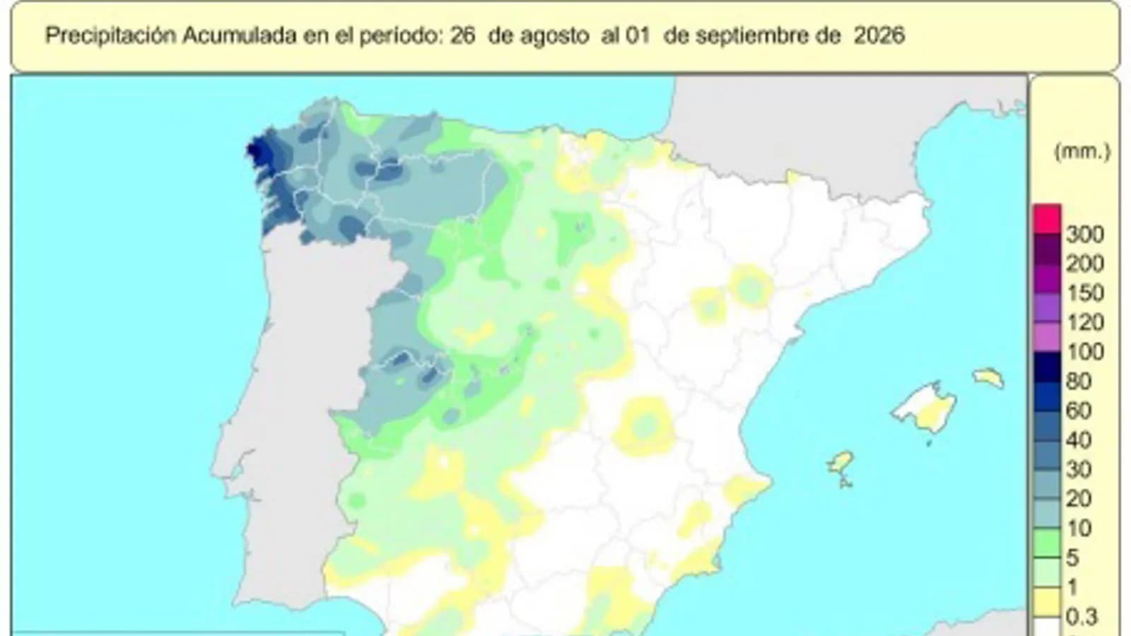 España acumula un 7% más de lluvias que el promedio desde octubre