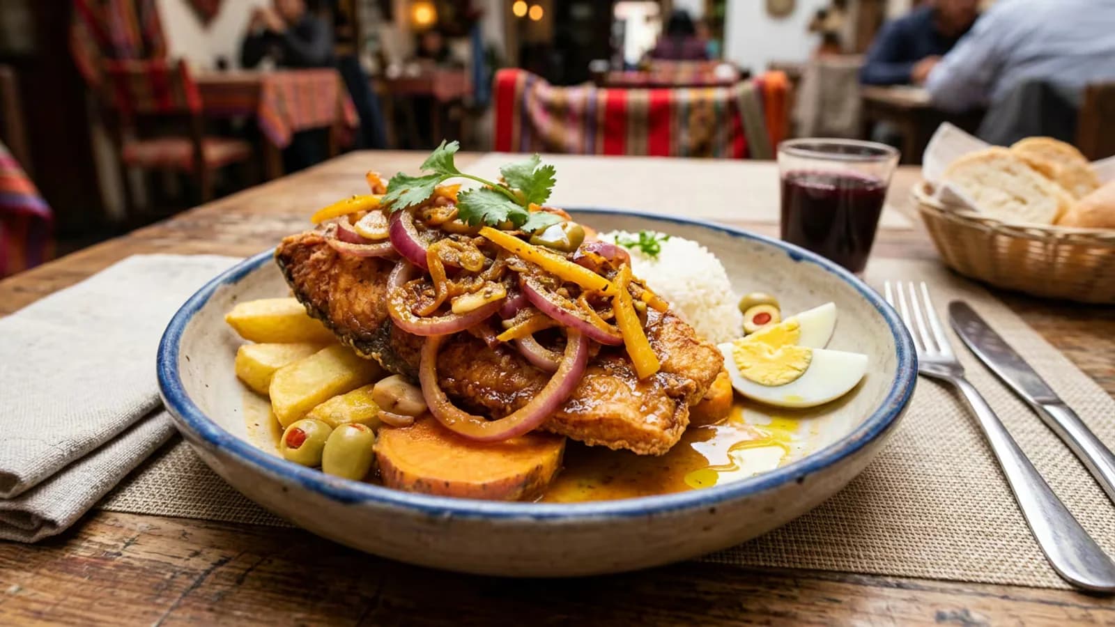 Escabeche de pescado: receta peruana para cuatro personas