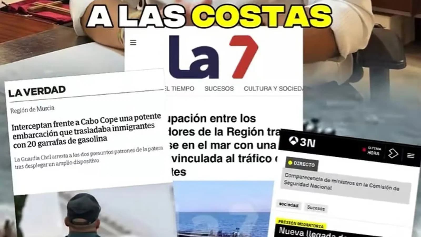 López Miras reclama los informes policiales sobre la llegada de inmigrantes