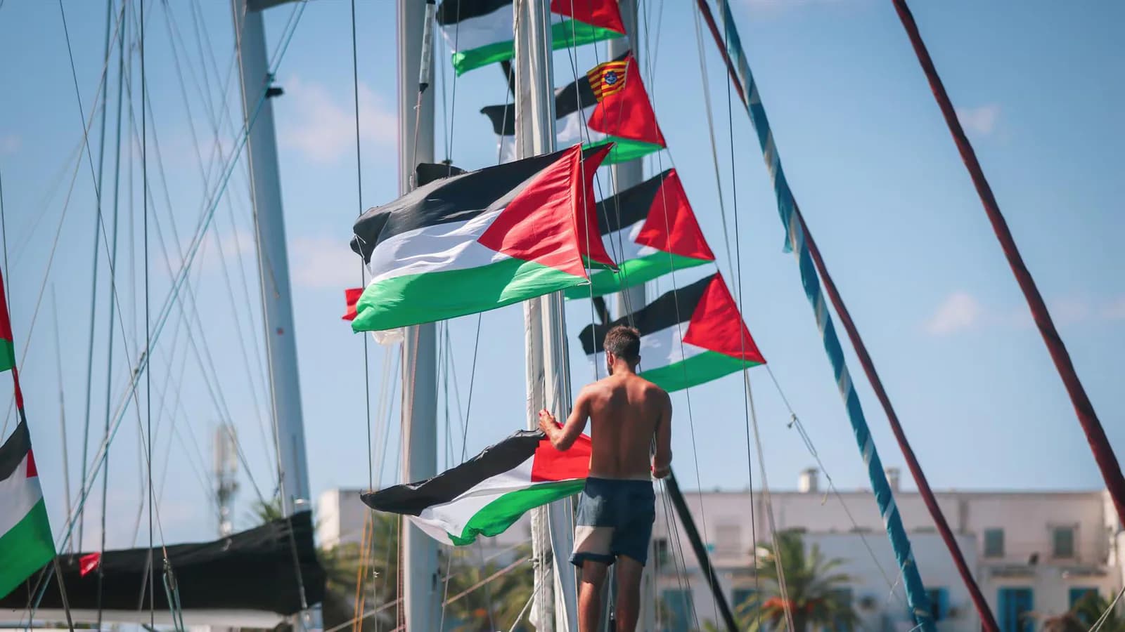 Un activista de la Global Sumud Flotilla está crítico tras 21 días de huelga en Túnez