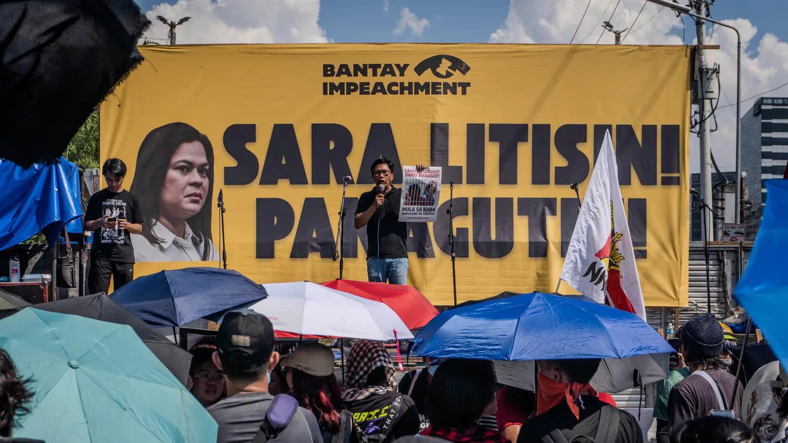 Sara Duterte pagó una fianza tras ser acusada de amenazar a Marcos