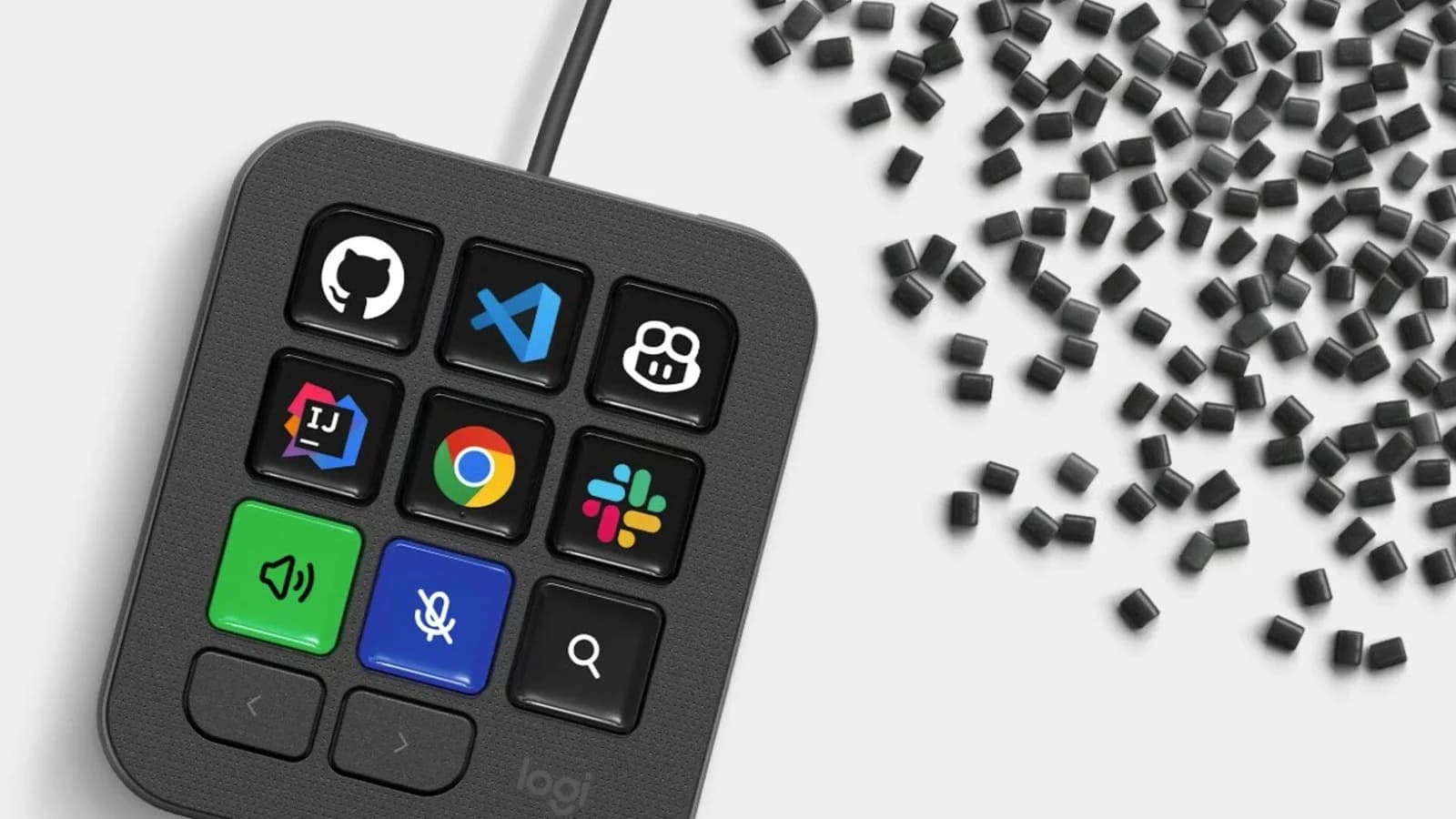 Logitech presentó MX Keypad, un control con nueve teclas LCD para programadores