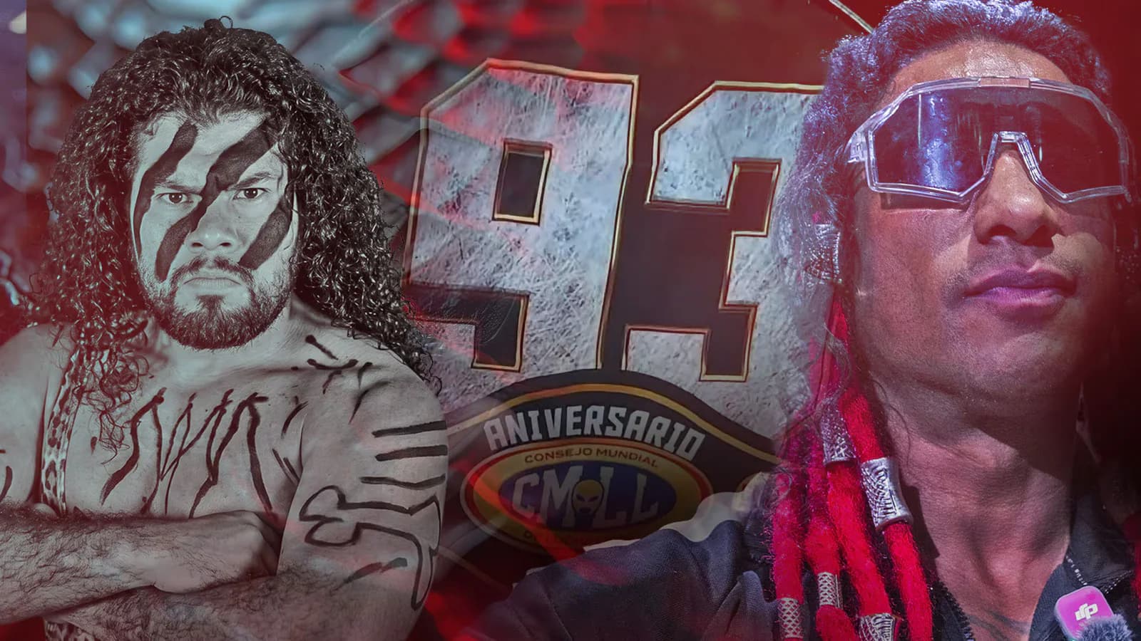 Dragón Rojo Jr. apunta contra Bárbaro Cavernario en el aniversario del CMLL