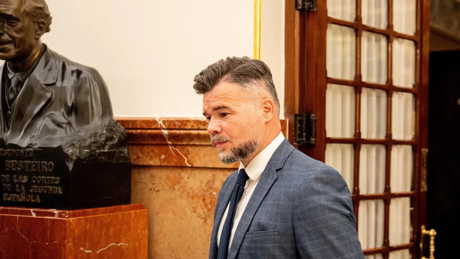 Rufián acusa al Gobierno de señalar a Robles para evitar hablar de Marruecos
