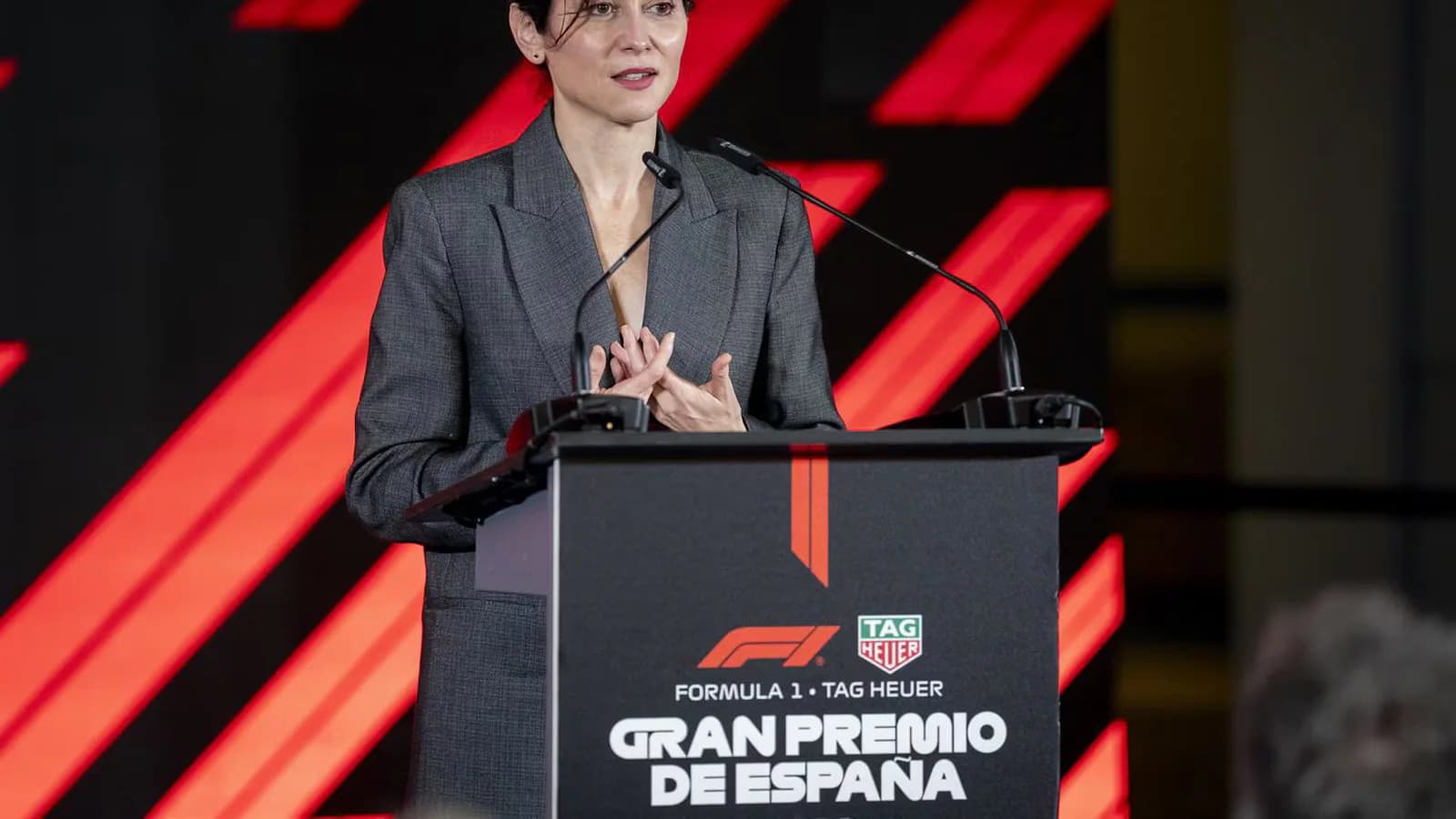 Ayuso cuestionó la cobertura de TVE del Gran Premio de España de Fórmula 1