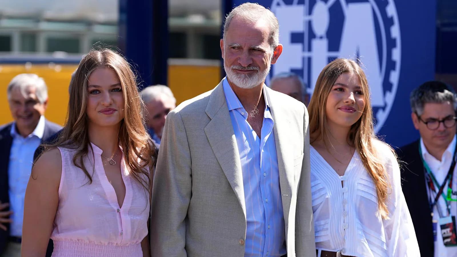 Felipe VI visitó el circuito de Madring para el Gran Premio de España