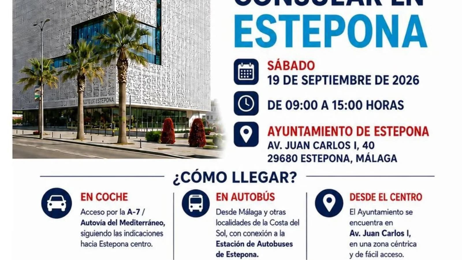 Estepona será sede de una jornada consular para ciudadanos paraguayos