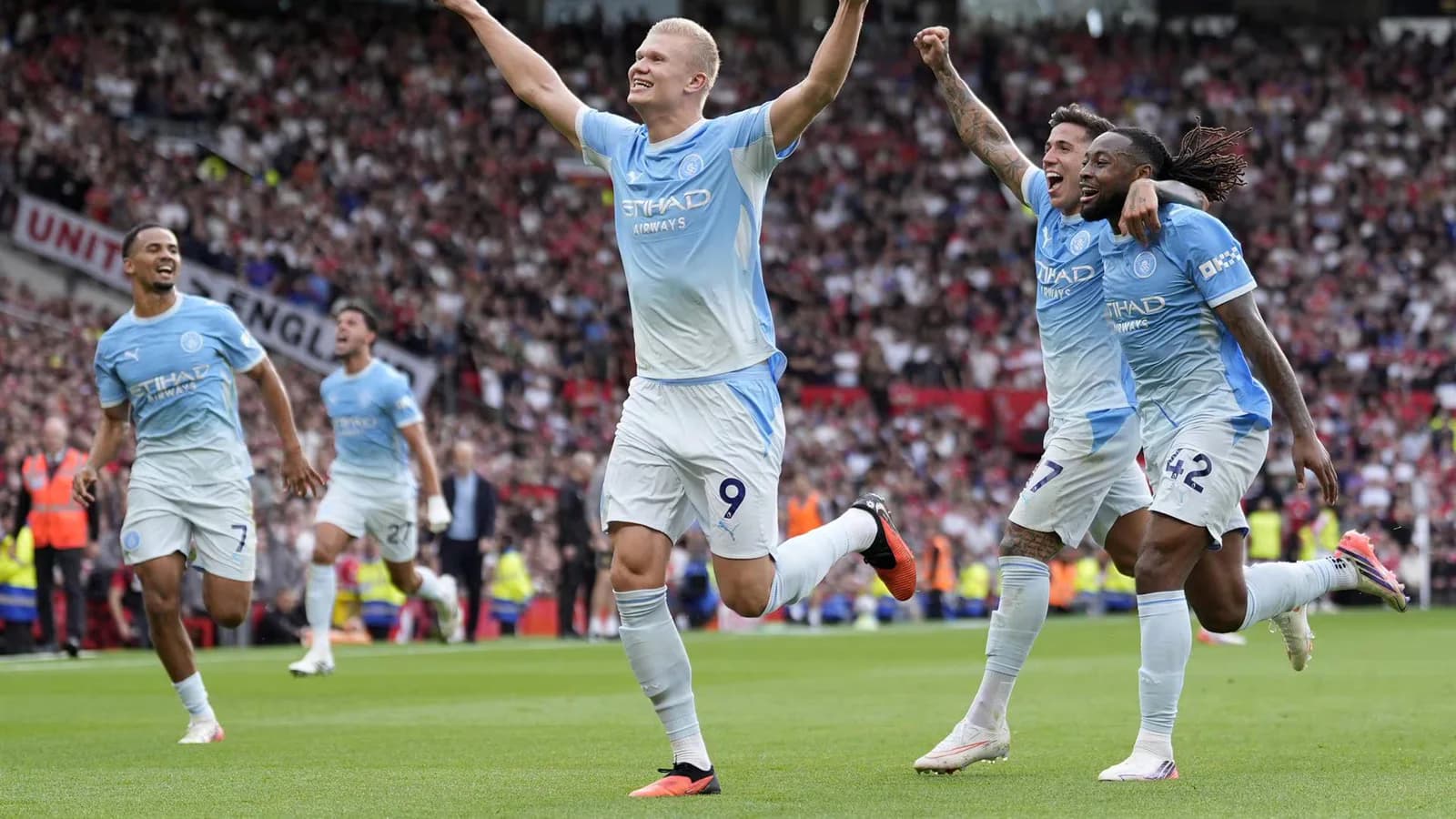 Haaland le dio el triunfo al City en el derbi ante el United