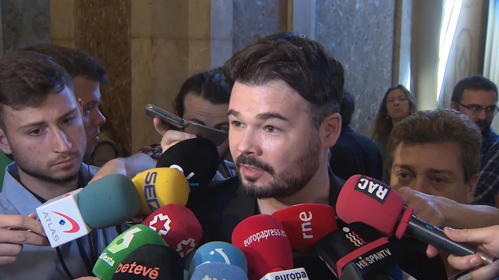 Rufián acusa a Sánchez de mentir sobre la crisis de Ceuta y rechaza el supuesto chantaje marroquí
