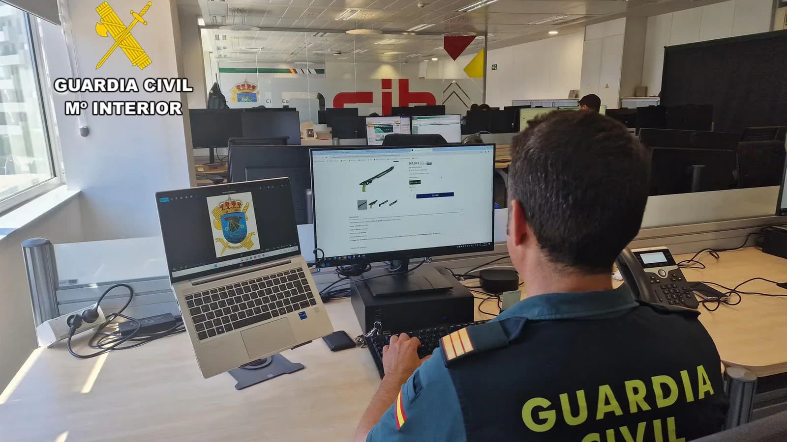 Identifican al titular de una web que ofrecía armas prohibidas a particulares