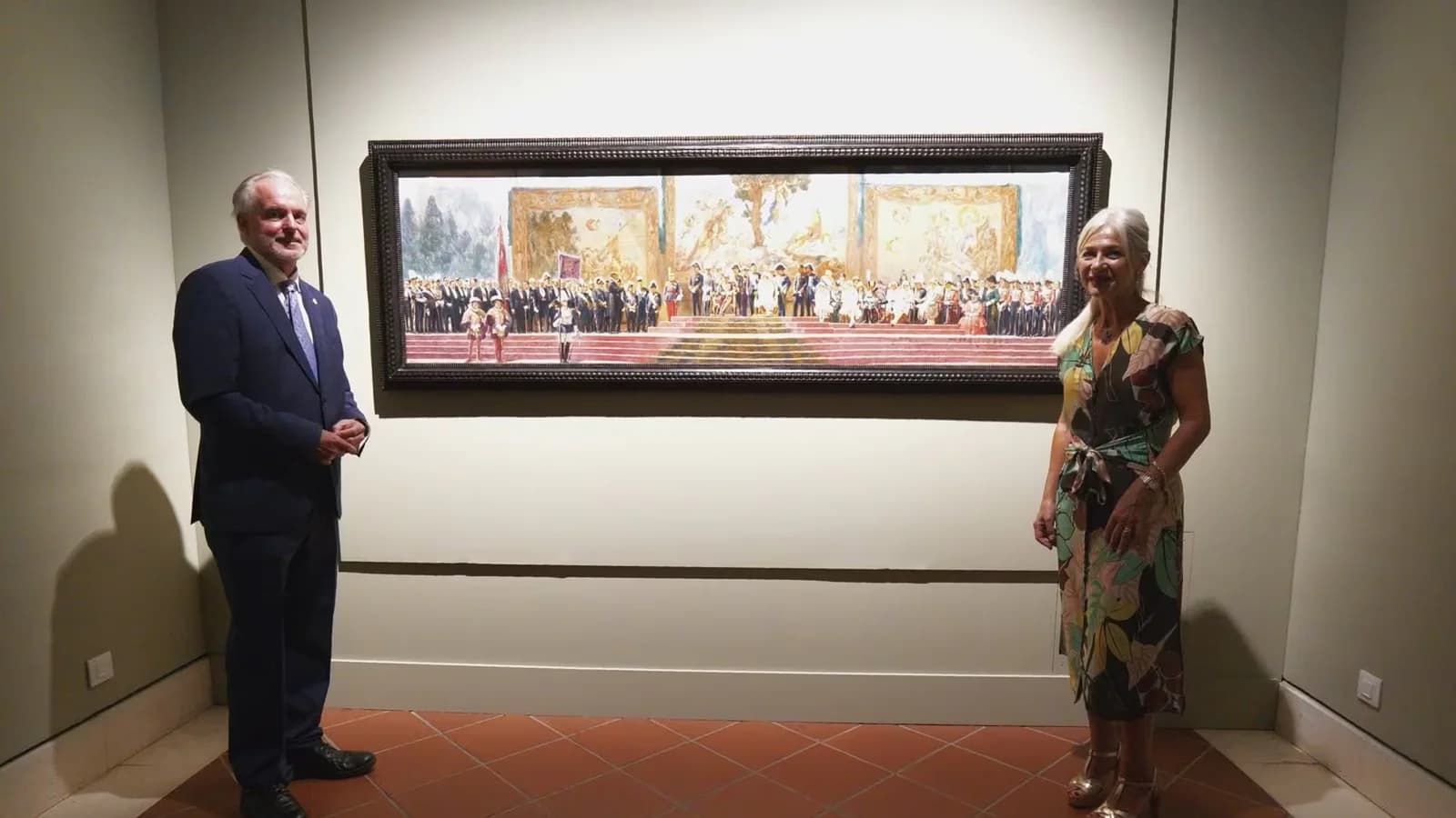 El Bellas Artes de Sevilla exhibe un lienzo sobre la apertura de la Exposición Iberoamericana de 1929