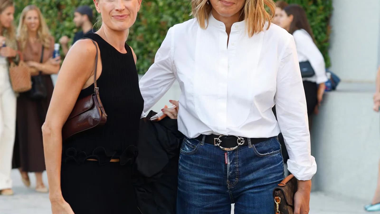 Sandra Barneda y Pascalle Paerel mostraron su complicidad en el desfile de Alvarno