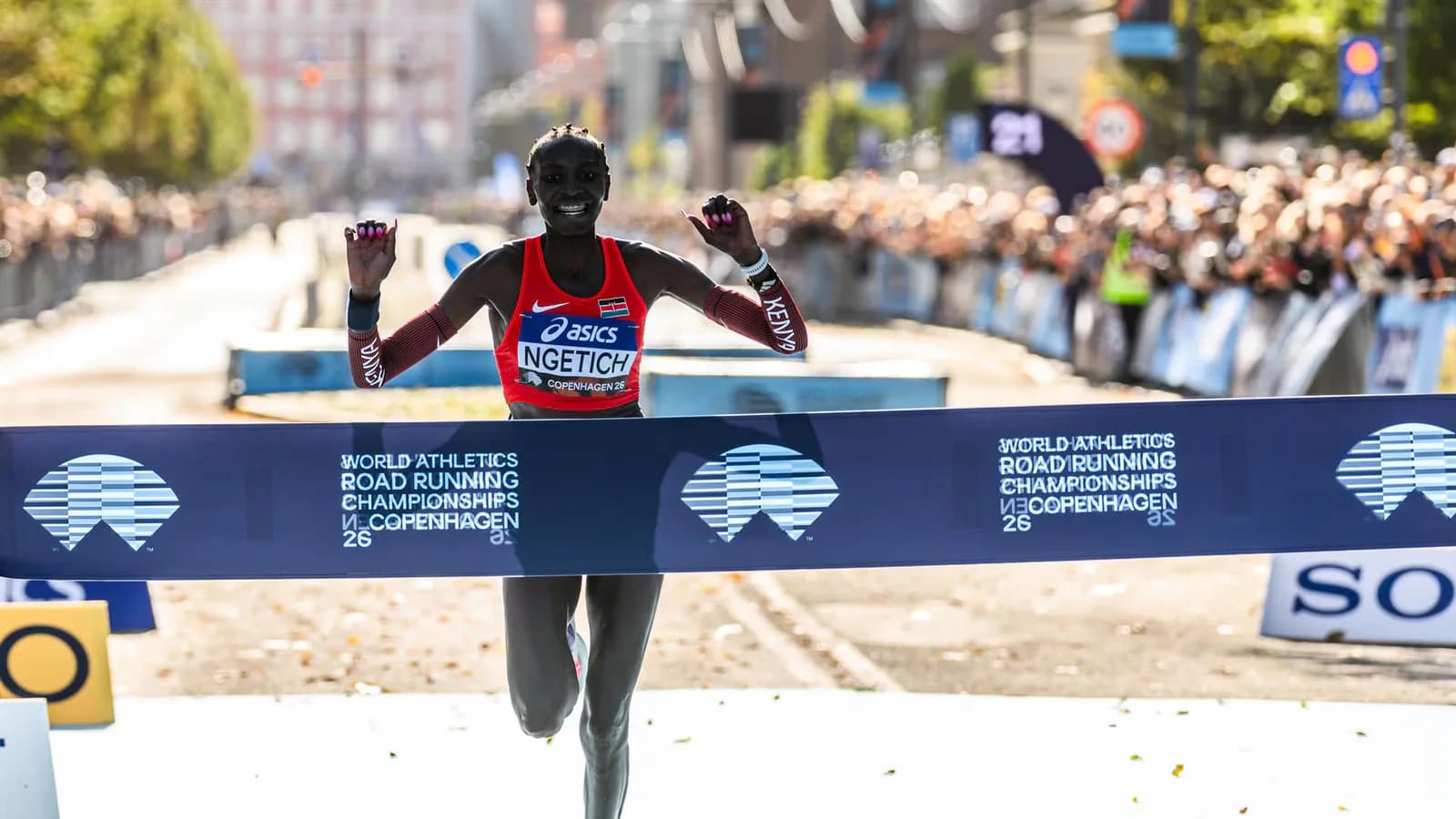 Agnes Ngetich batió el récord mundial de medio maratón femenino en Copenhague