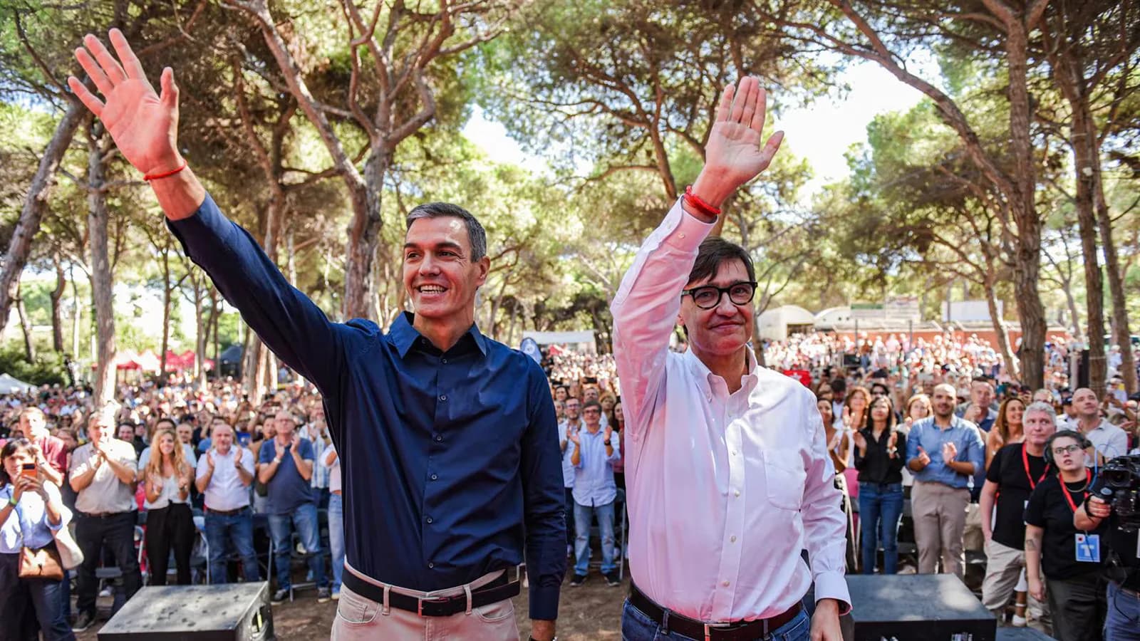 Illa cuestionó a Feijóo y Abascal por sus visitas a Cataluña: “Venís a buscar votos”