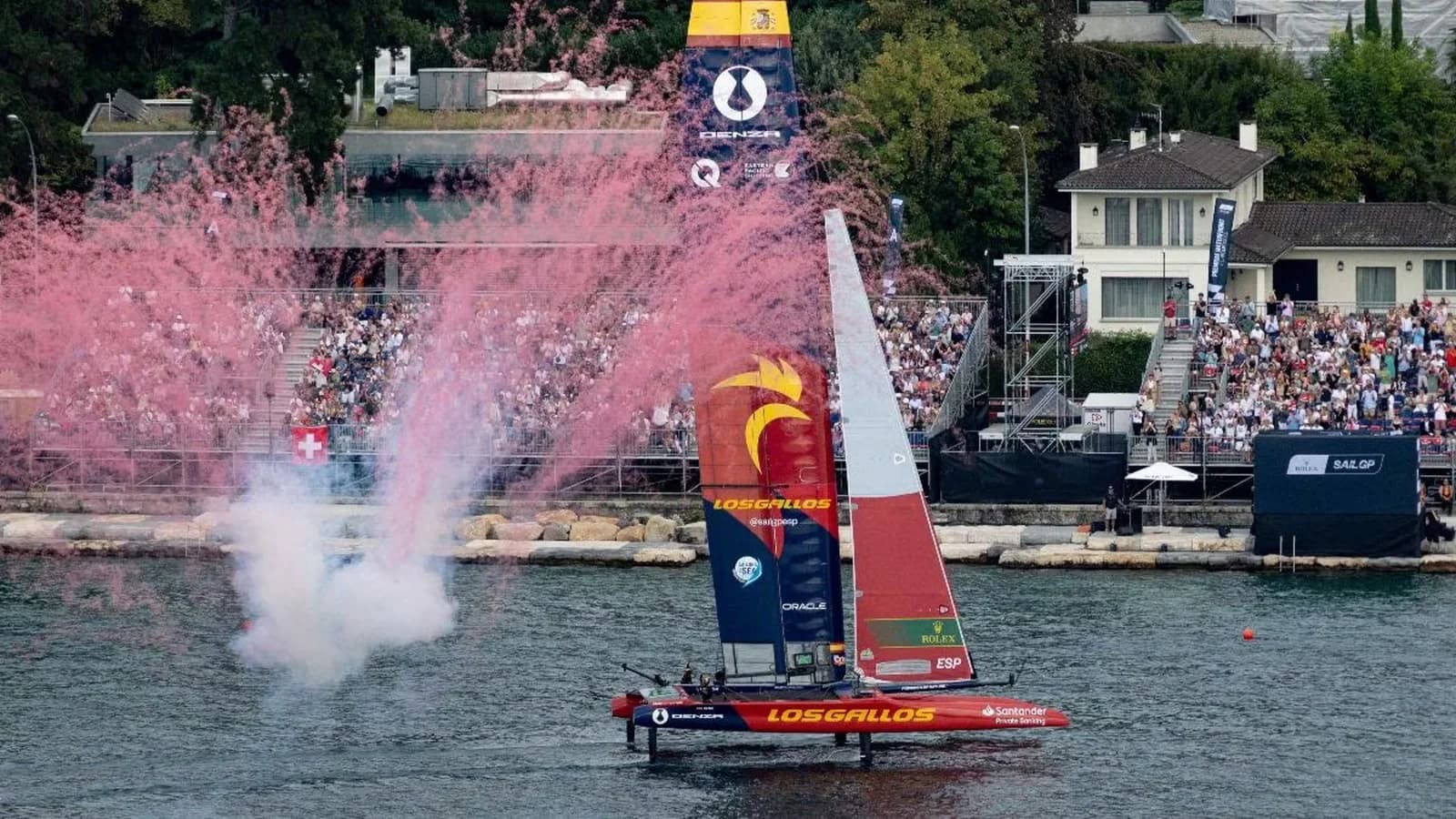 España gana en Ginebra y consolida el segundo puesto en SailGP
