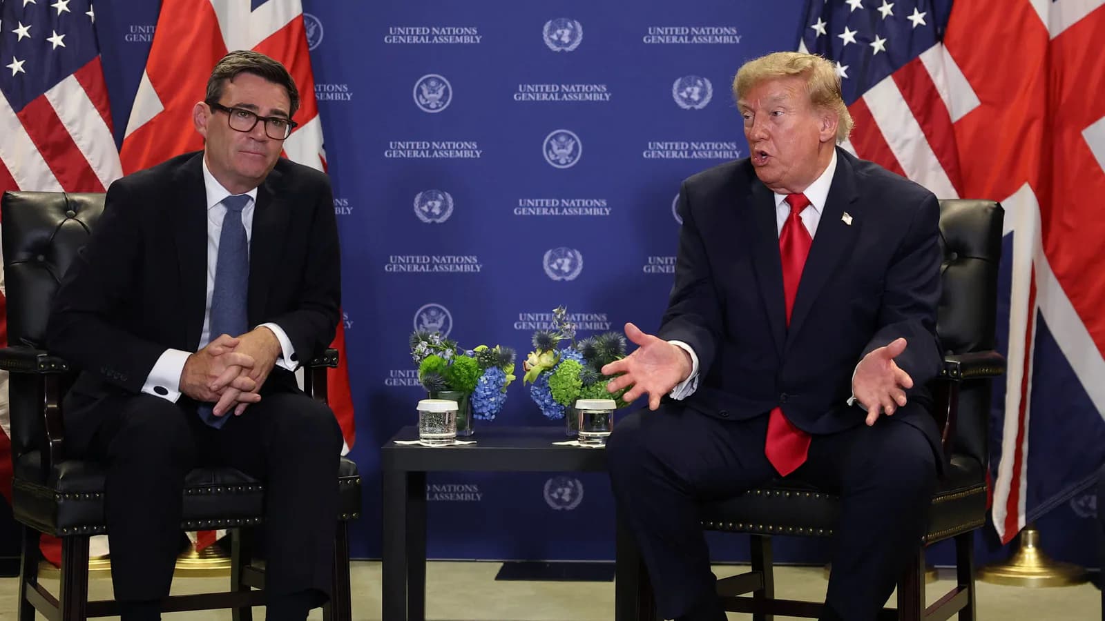 Trump y Burnham abordaron la cuestión de las Malvinas en Nueva York