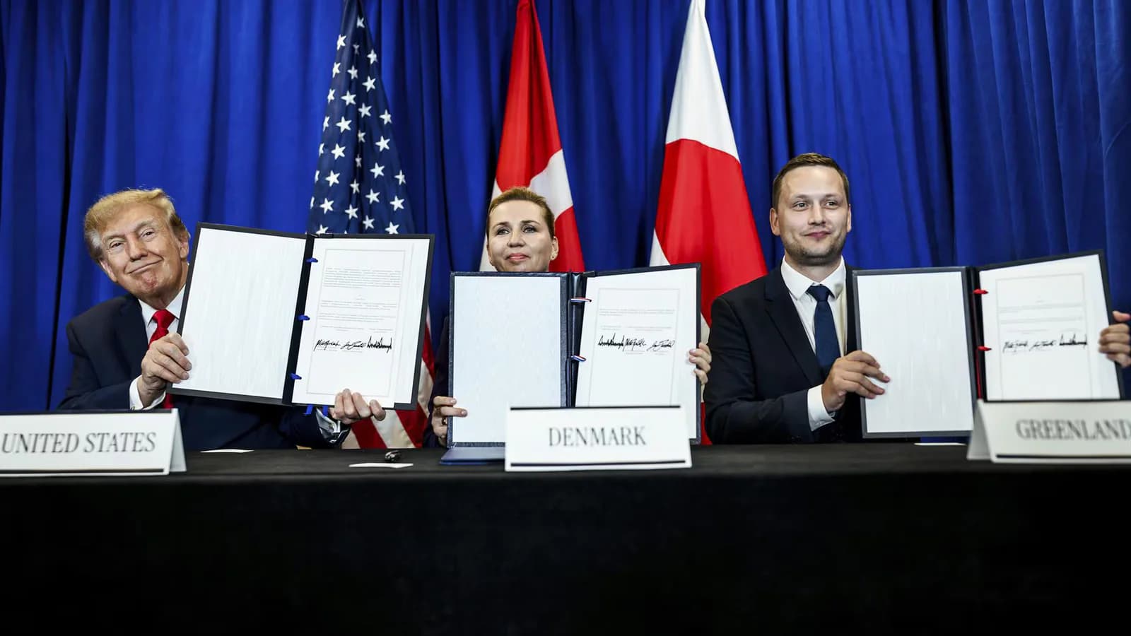 Trump celebró un acuerdo sobre Groenlandia y afirmó que dará control permanente a EE.UU.
