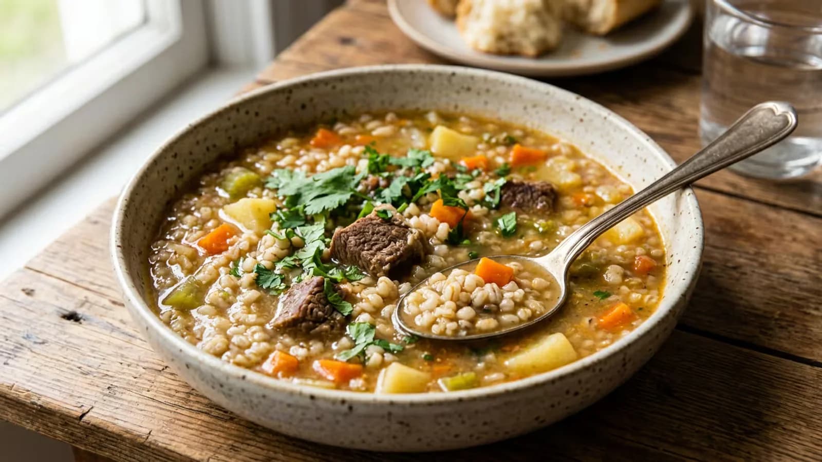 Sopa de morón: una receta peruana con carne, papa y verduras