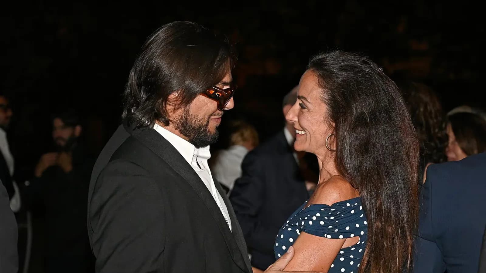 Telma Ortiz acompañó a Joaquín Cortés en su homenaje en la Embajada de Italia