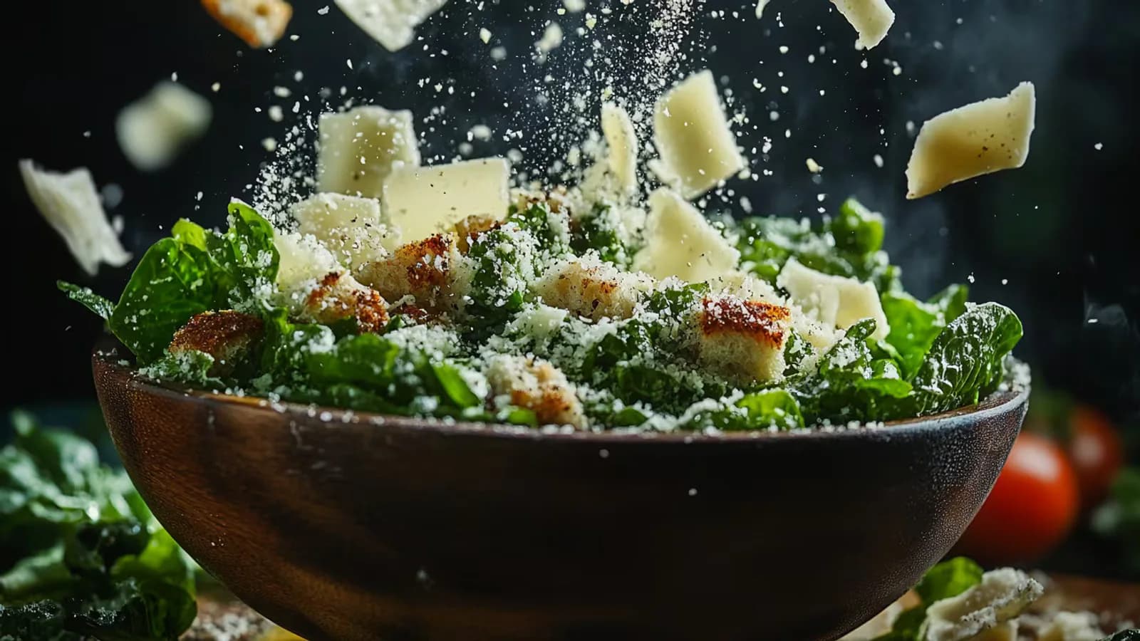 Cómo preparar una ensalada César con pollo y aderezo casero