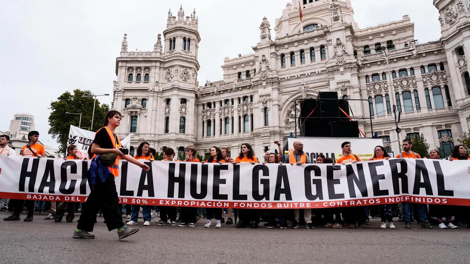 La Delegación del Gobierno cifró en 70.000 los asistentes a la marcha por la vivienda en Madrid