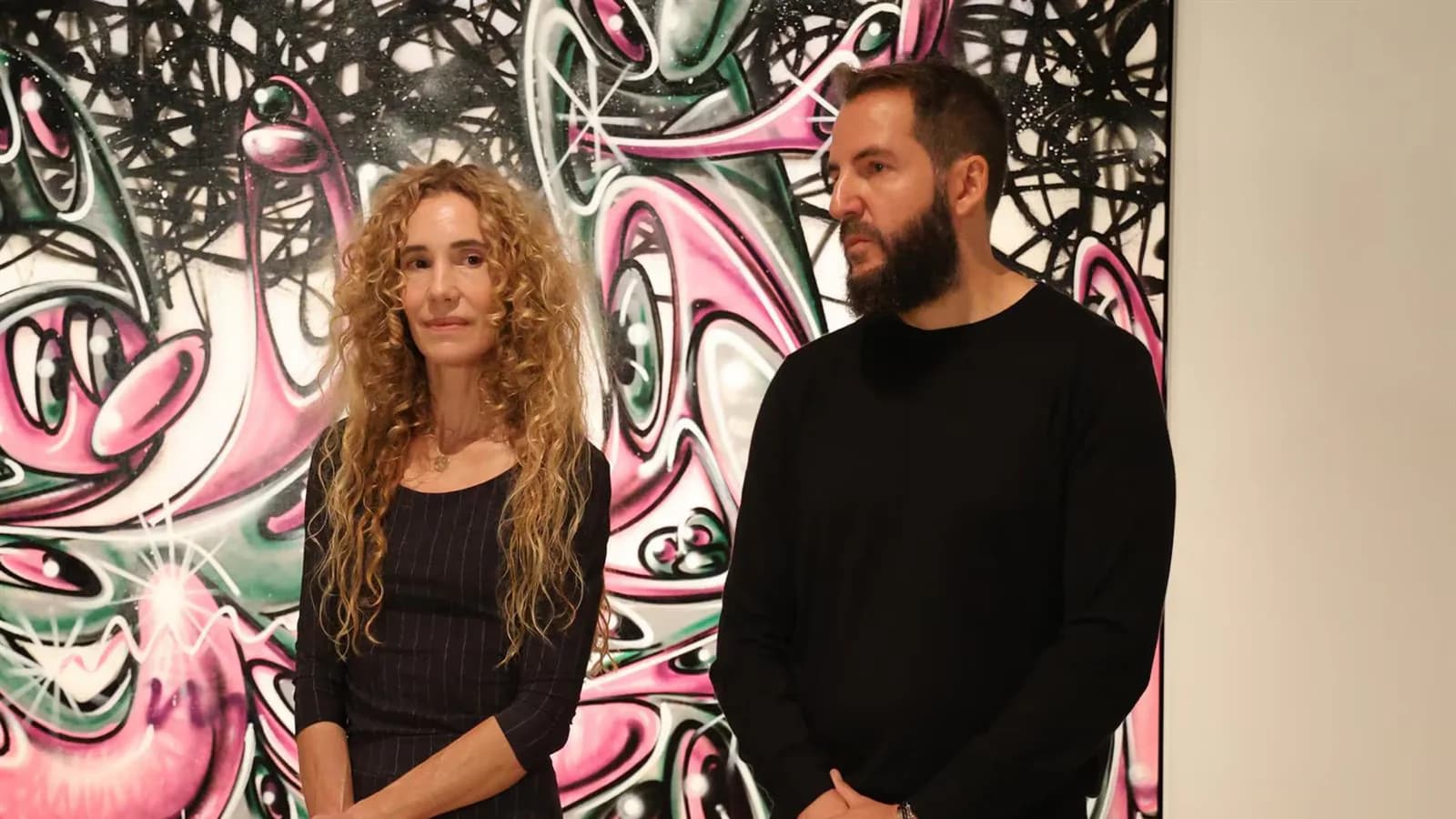 Borja Thyssen y Blanca Cuesta acompañaron a Kenny Scharf en Madrid