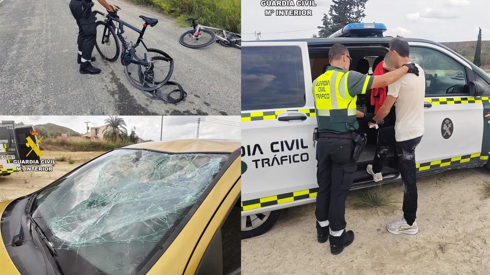 Prisión provisional para el conductor que atropelló a cinco ciclistas en Murcia
