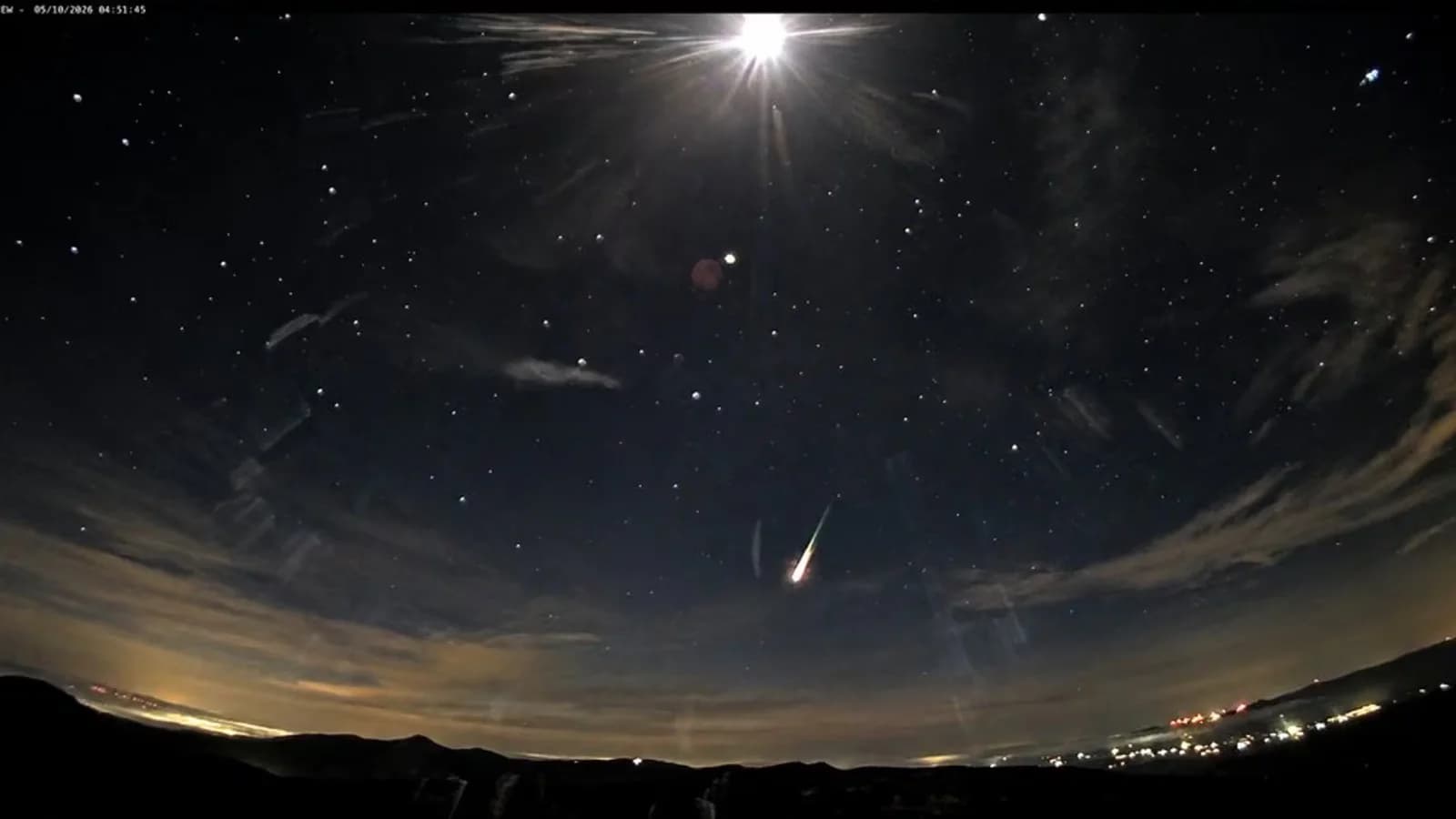 Detectan una bola de fuego de tipo cometario a 256.000 kilómetros por hora