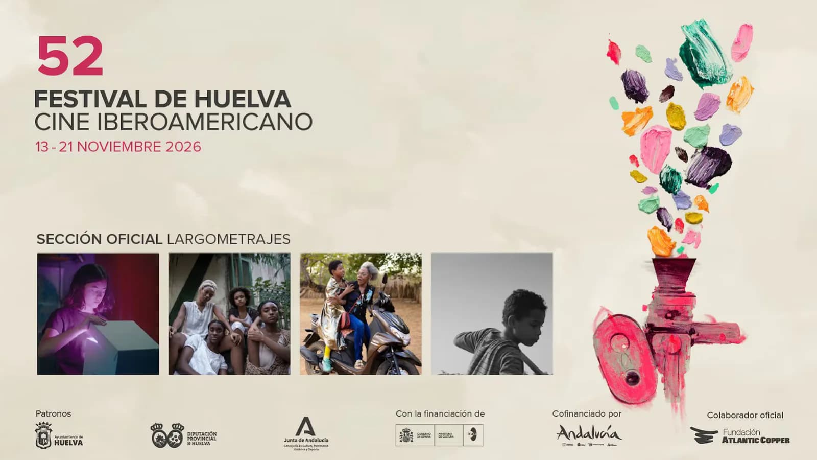 Huelva incorpora cuatro películas, incluida la candidata de Brasil a los Oscar 2027