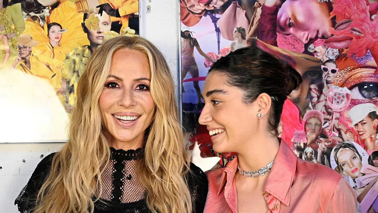 Marta Sánchez presentó su primera muestra de collages rodeada de su familia y amigos