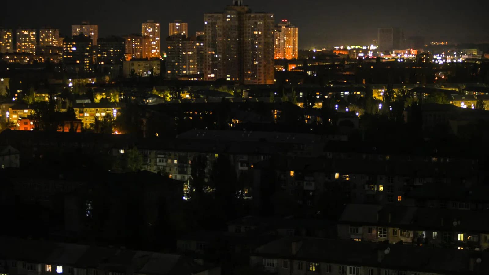 Un ataque de drones rusos dejó sin luz a amplias zonas de Kiev